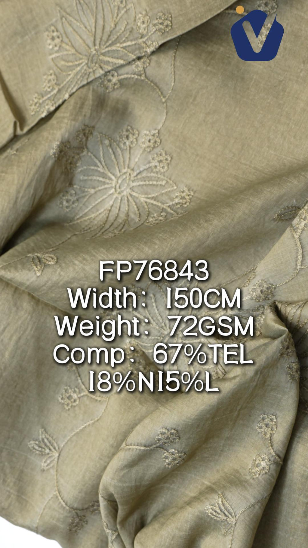FP76843 / A663-9 / Processed Womenswear Fabric fabric image