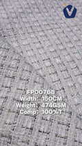 FP00768 / 1927 White / Chanel-style Tweed fabric image