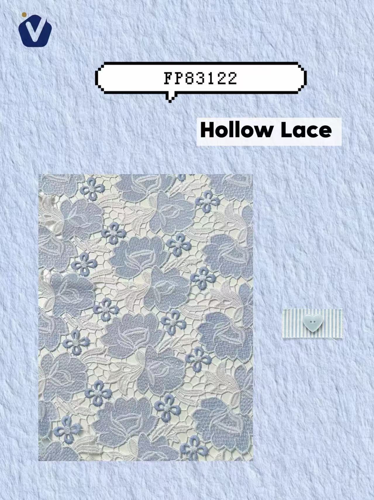 FP83122 / MR118 / Lace Embroidery fabric image