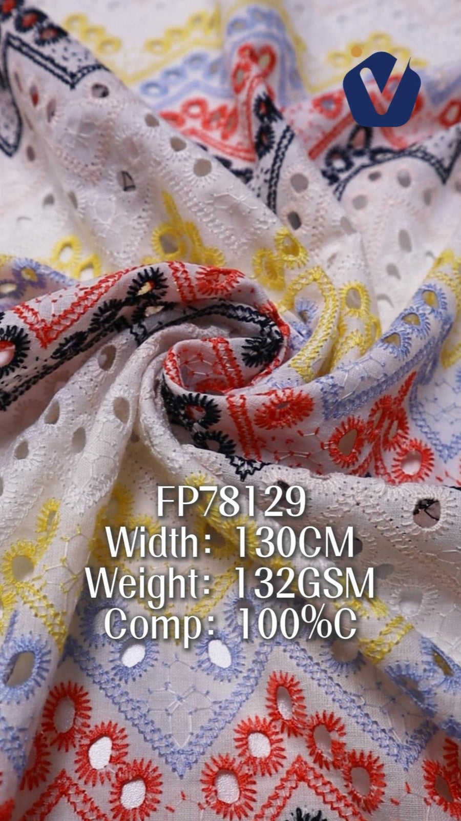FP78129 / 6002 / Embroidery Fabric