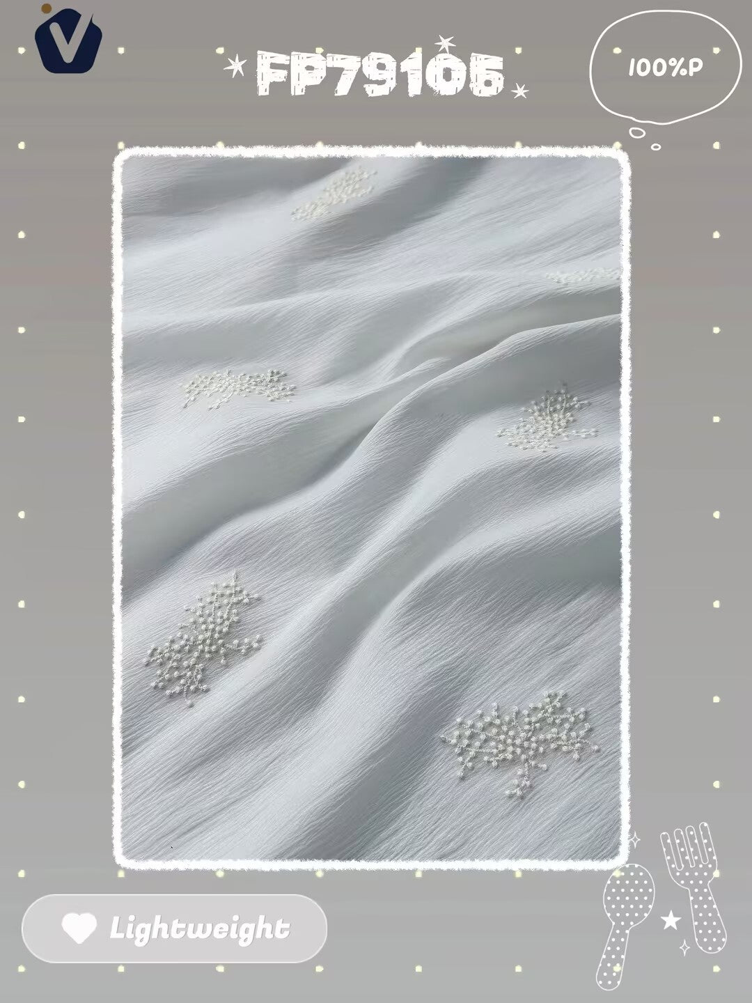 FP79105 / YX26028 / Embroidery Fabric fabric image