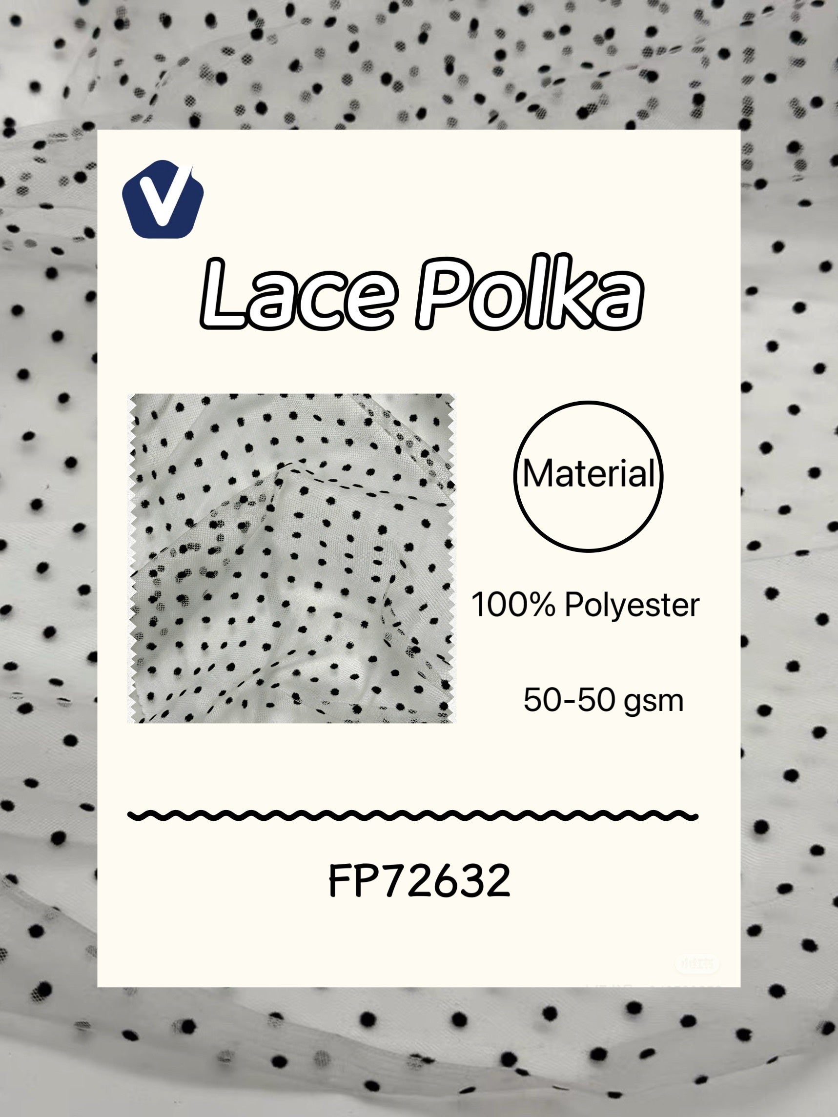 FP72632 / 3293-1 / Lace Embroidery fabric image