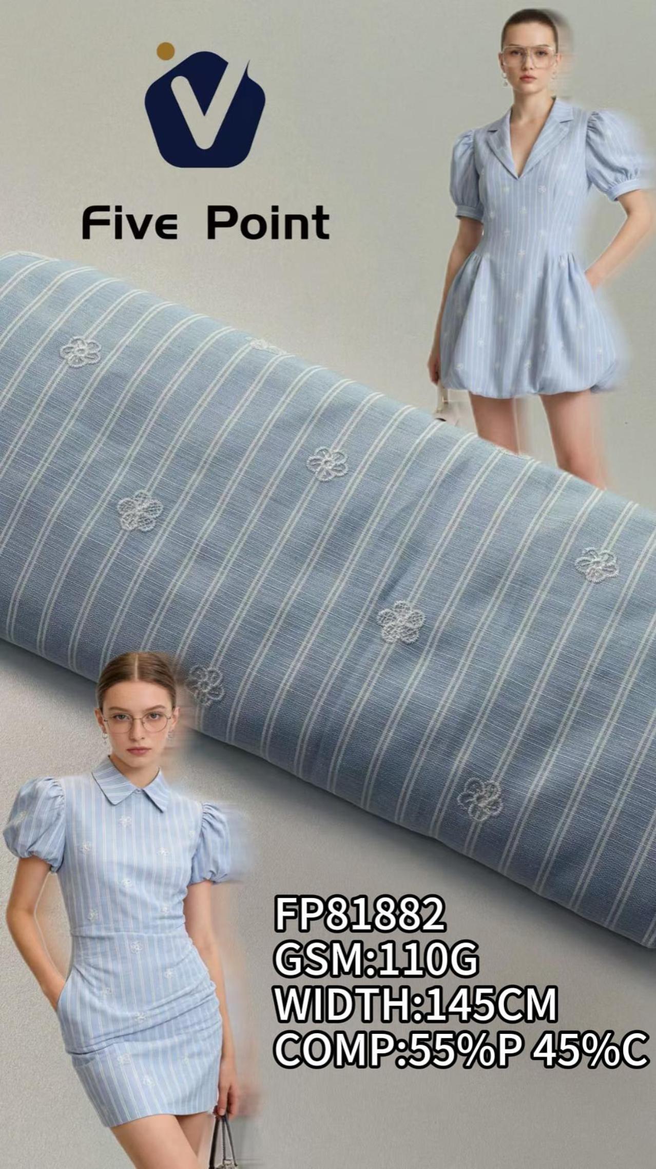 FP81882 / 5855# Embroidery / Stripe fabric image