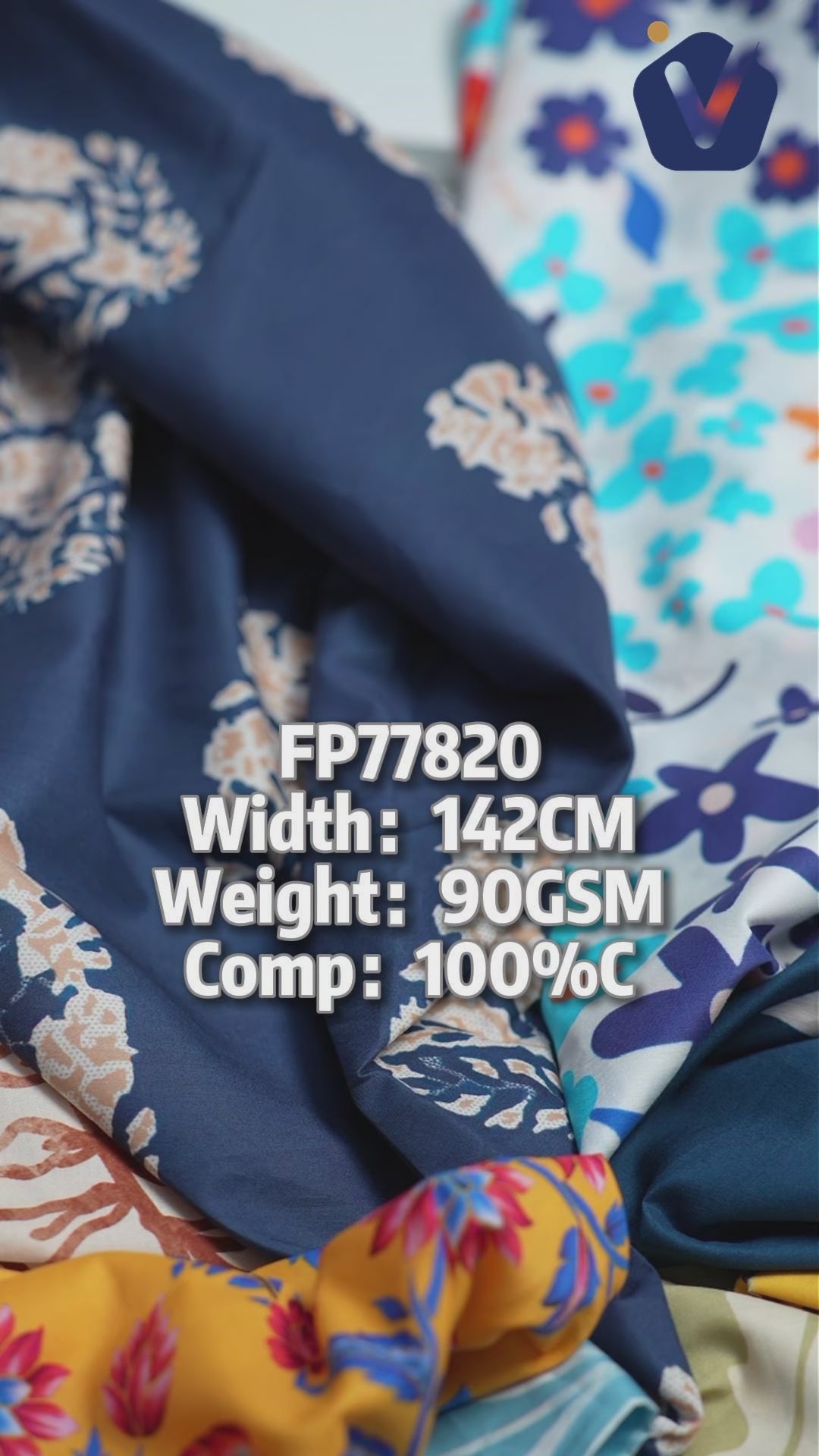 FP77820 / 60S / Printed Fabric fabric video