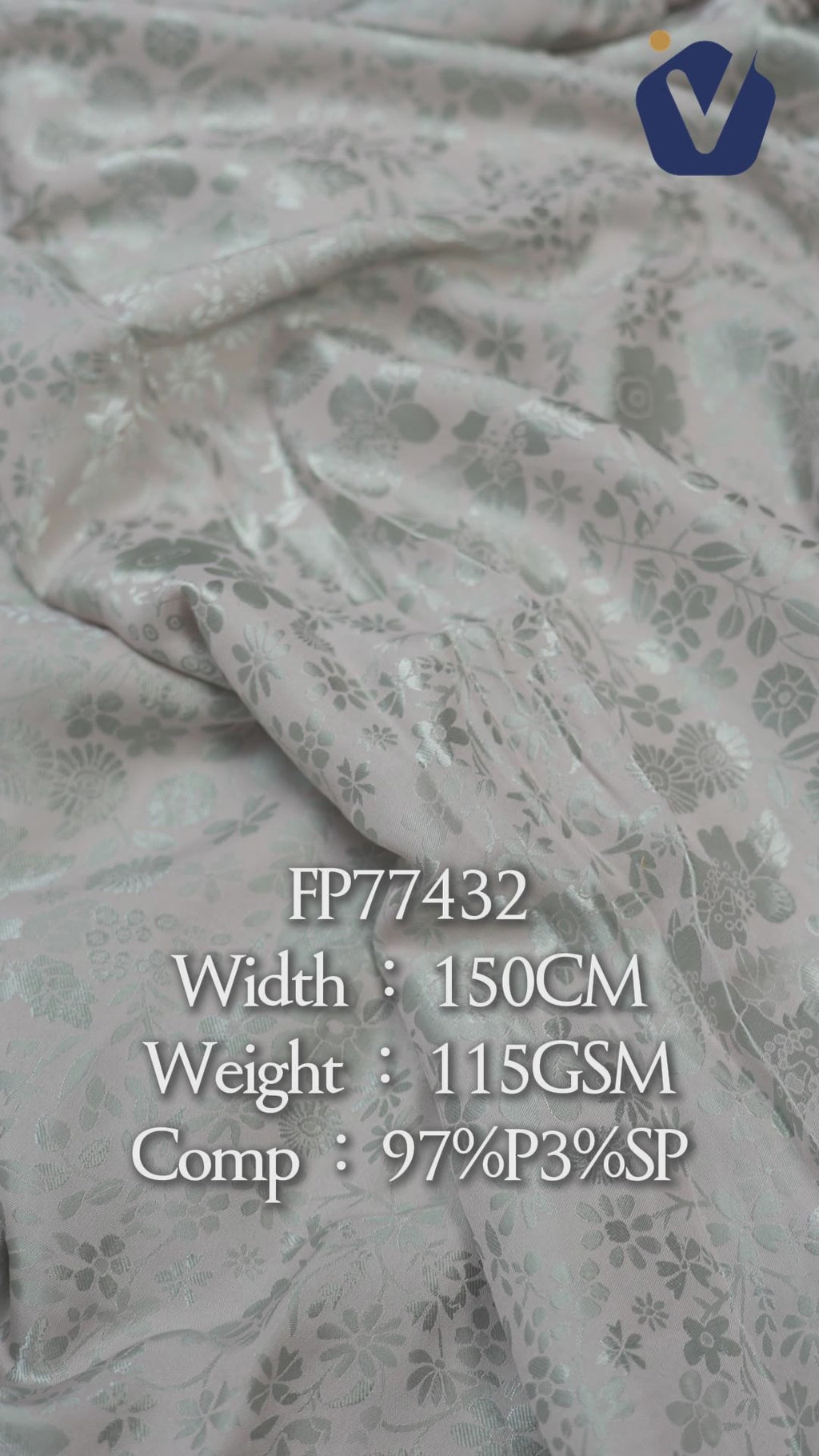FP77432 / JD242 / Satin Jacquard fabric video